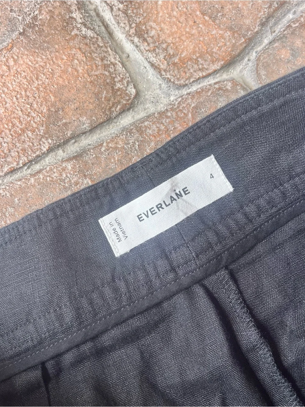 Everlane The Linen Flax Way High Drape Pants Black Size 4